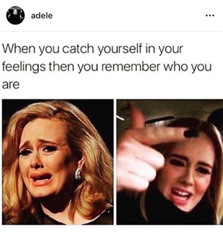 Adele Breaks Her Silence After Split With Hilarious Meme: ‘When You Catch Yourself In Your Feelings’