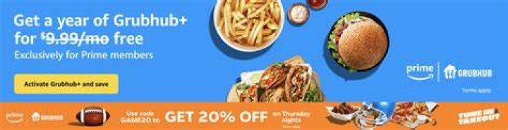 Amazon Prime Members Get Free Grubhub For One Year – Hollywood Life