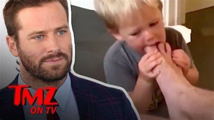Armie Hammer Lets His Son, 2, Suck On His Toes In Bizarre Video & Fans Are Freaking Out – Watch