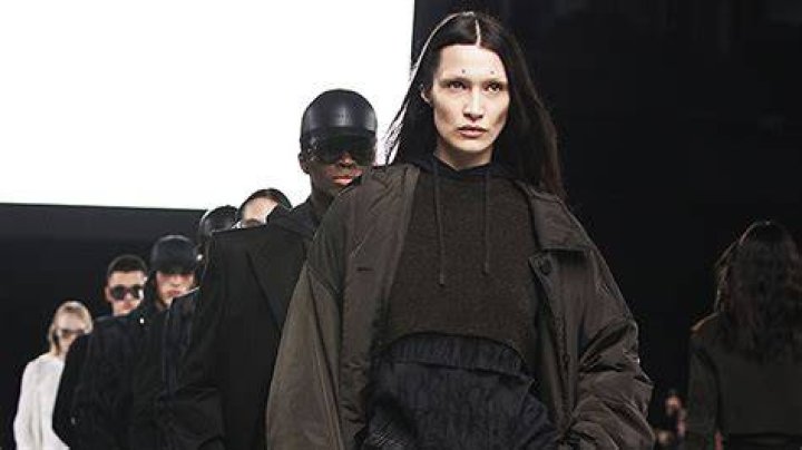 Bella Hadid Wears Bizarre Forehead Studs At Givenchy Show For PFW – Photos