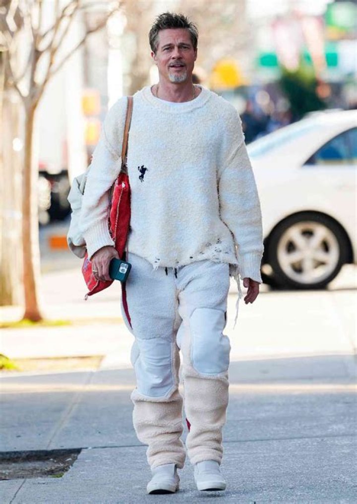 Brad Pitt Dresses Down In Jeans To Deliver Groceries To Families Amid Pandemic In Rare Outing