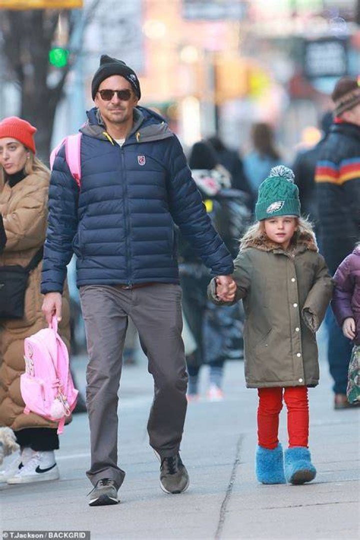 Bradley Cooper Plays Doting Dad To Daughter Lea, 2, Holding Her Hand While Shopping In Rainy LA
