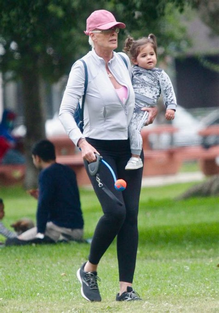 Brigitte Nielsen, 56, Cradles Daughter Frida, 1, During Their Fun Outing In Los Angeles — See Pics