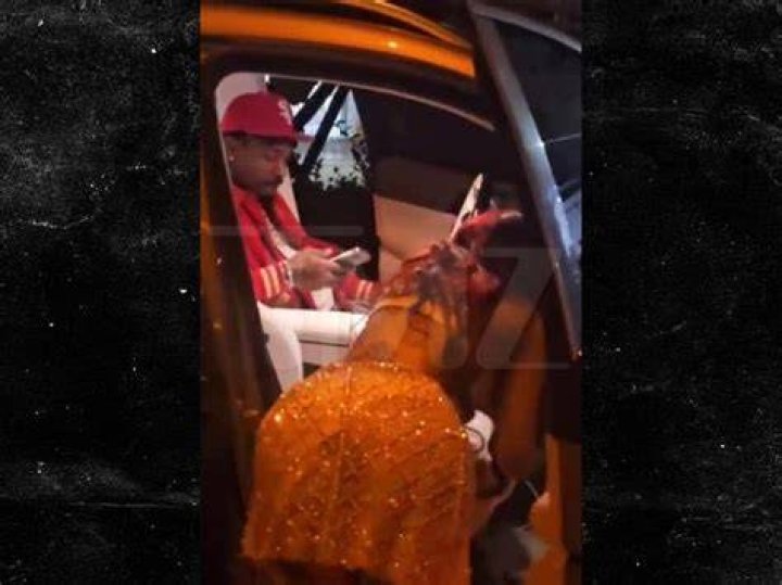 Cardi B Rocks Sexy Snakeskin Dress & Goes Wild For Offset As He Performs At Pre-Super Bowl Party