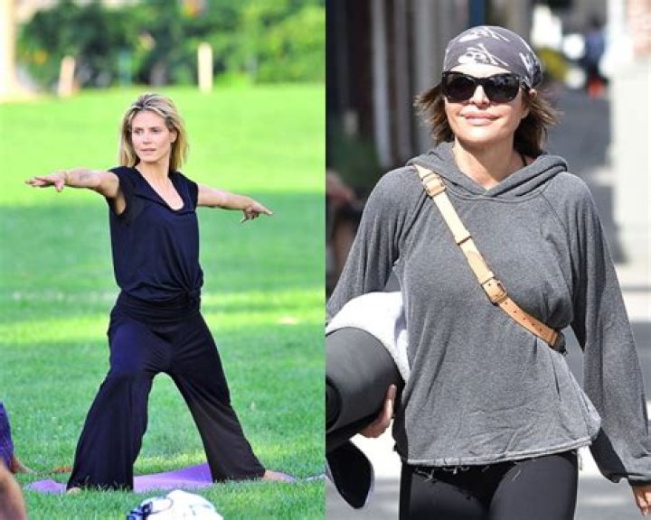 Celebs Over 40 Doing Yoga: Photos Of Heidi Klum & More Getting Their Stretch On