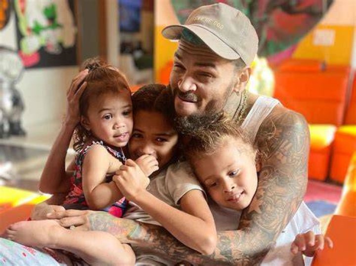 Chris Brown Nuzzles Royalty, 5, As She Sits In His Lap For Sweet New Photo