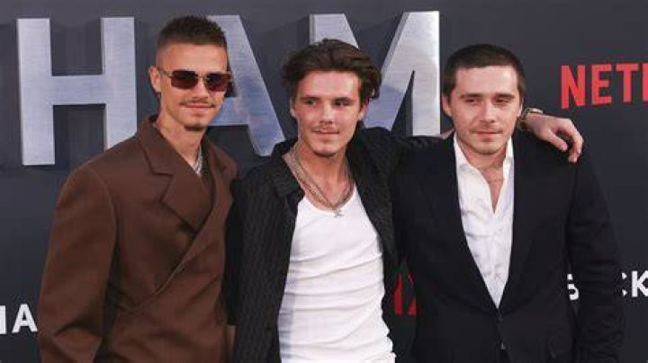 David Beckham, 46, & His Sons Cruz, 16, & Romeo, 18, Look Like Triplets In New Photo