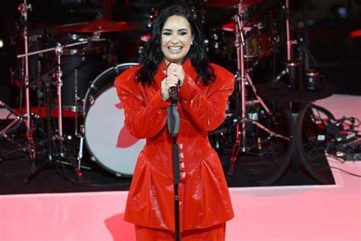 Demi Lovato Stuns In Blue Velvet Pantsuit At 2021 iHeartRadio Music Awards After Coming Out As Non-Binary