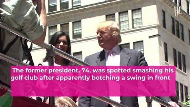 Donald Trump Smashes Golf Club On Florida Golf Course After Hissy Fit