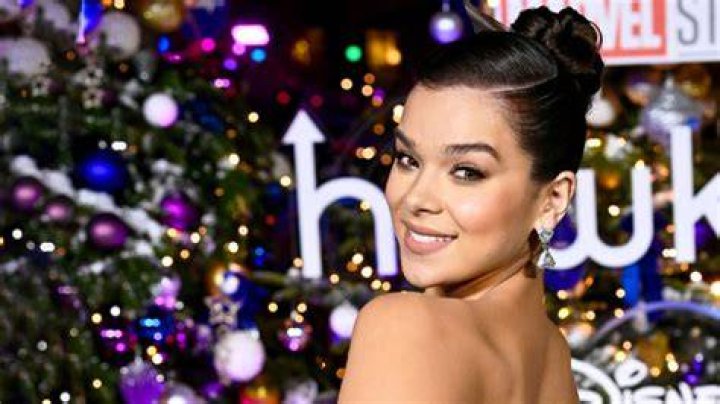 Hailee Steinfeld Glows In Glittery, Strapless Mini Dress At London ‘Hawkeye’ Screening