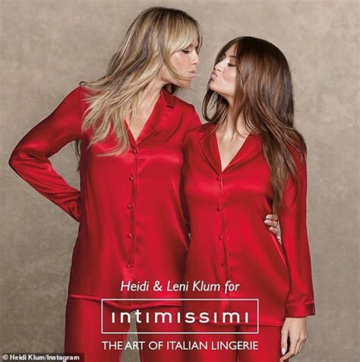 Heidi Klum & Daughter Leni In Red Lingerie For New Campaign: Photos – Hollywood Life