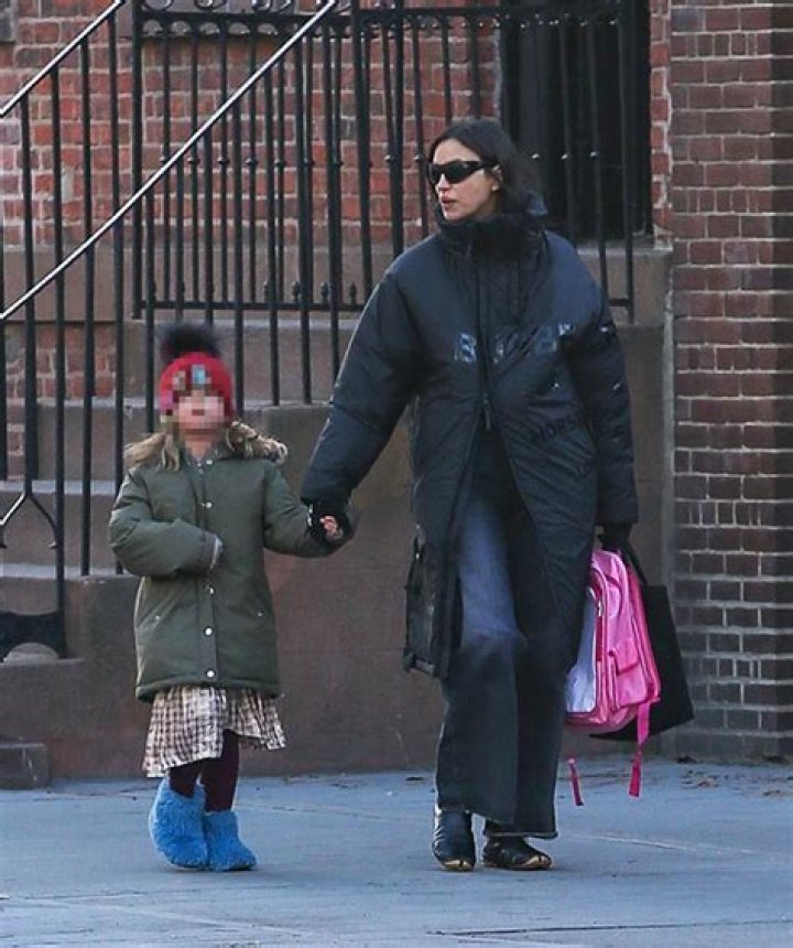 Irina Shayk & Daughter Lea, 4, Twin In Matching Coats For Cute Mother-Daughter Stroll