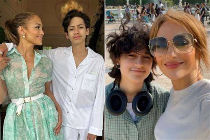 Jennifer Lopez Is A Grecian Goddess In White Dress As She Heads To Dinner With Kids Max & Emme, 13