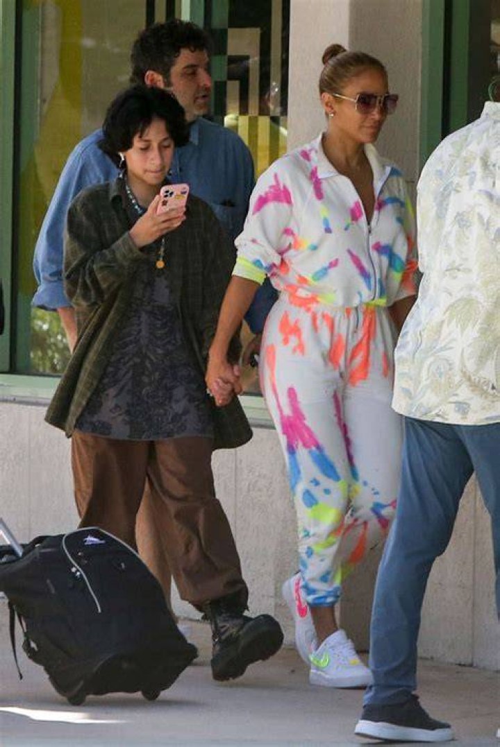 Jennifer Lopez Rocks Tie Dye Jumpsuit Out With Twins Max & Emme, 13, After Shooting Music Video In Miami — See Pics