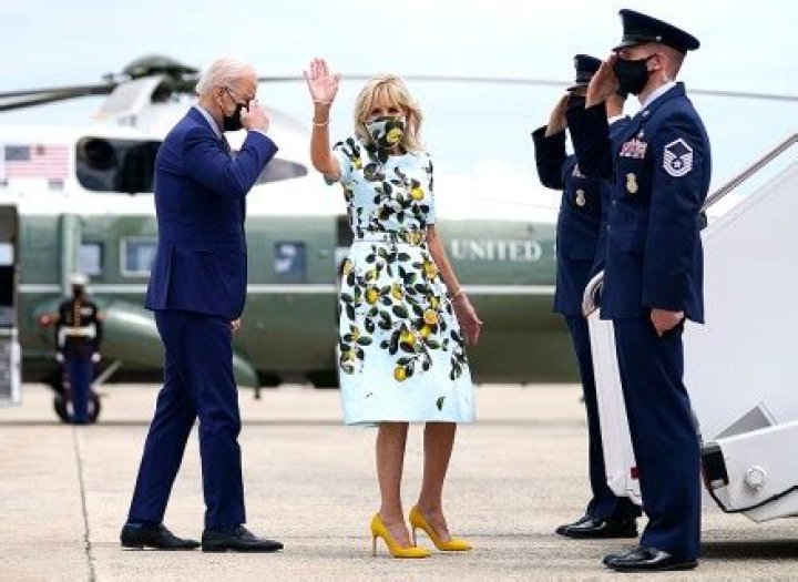 Jill Biden Wears Jeans & Sneakers After Outdoor Stroll With Joe On U.K. Trip – See Pics