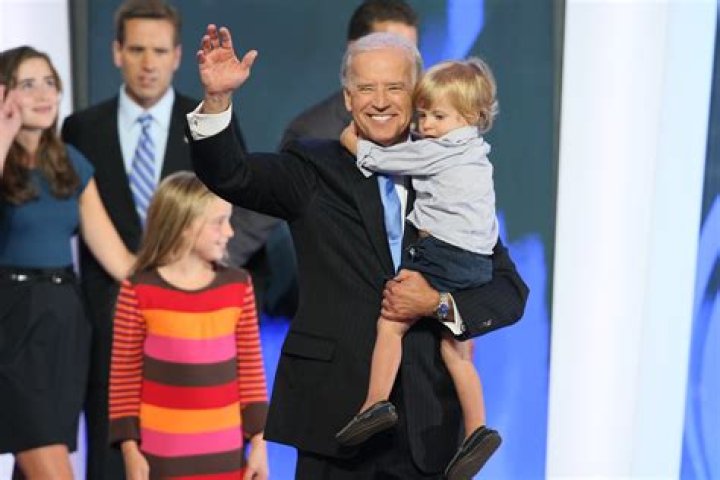 Joe Biden’s Grandson Beau, 2, Twins With Him In Blue Jacket As He Mimics POTUS & Waves To Crowd