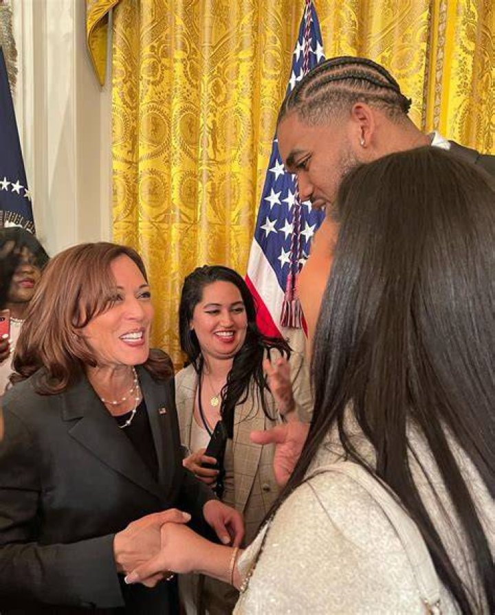 Jordyn Woods Meets VP Kamala Harris While Advocating For Police Reform: Photo
