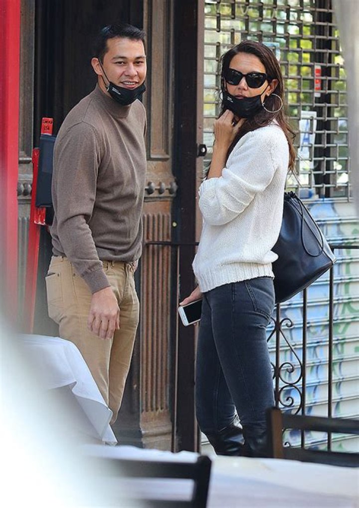 Katie Holmes Passionately Kisses New BF Emilio Vitolo Outside Of His NYC Restaurant — See Pics