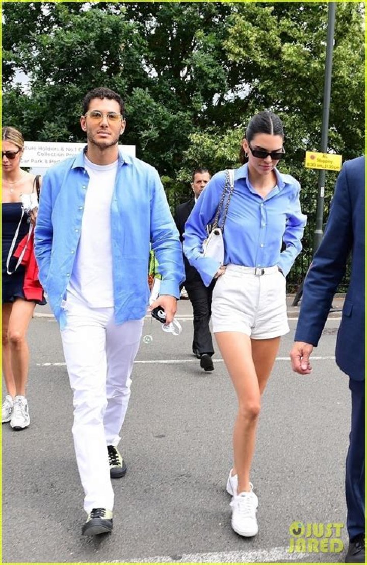 Kendall Jenner & Fai Khadra Go To Wimbledon Final In Cute Matching Outfits After Mykonos Trip