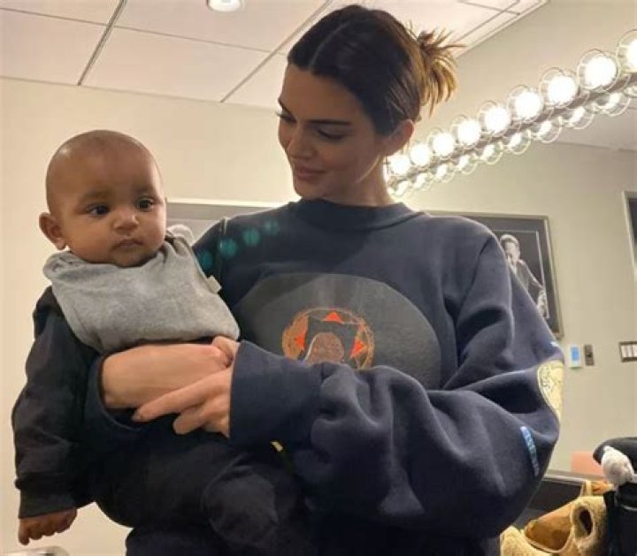 Kendall Jenner Jokes About Having Kids While Posing For Cute Pics With Nephews Psalm, 6 Mos., & Saint, 3