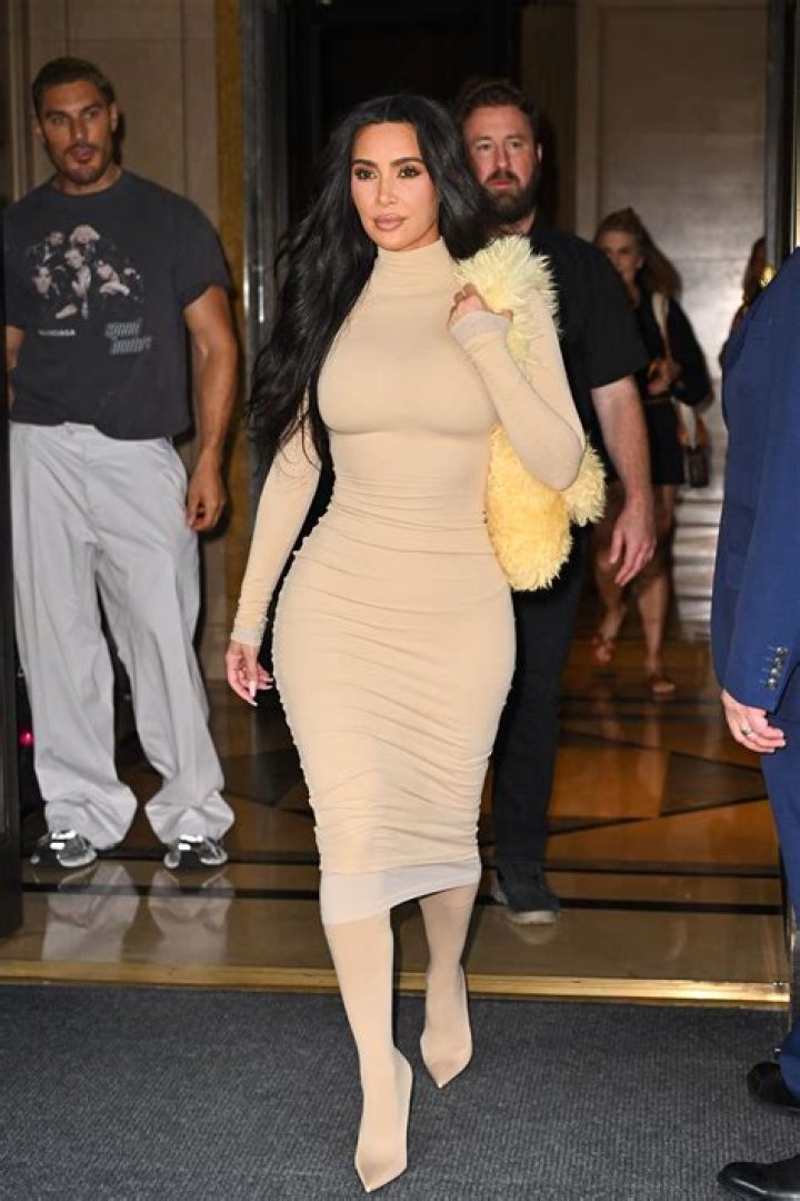 Khloe Kardashian Wears Skims Under Beige Mesh Dress: Photo – Hollywood Life