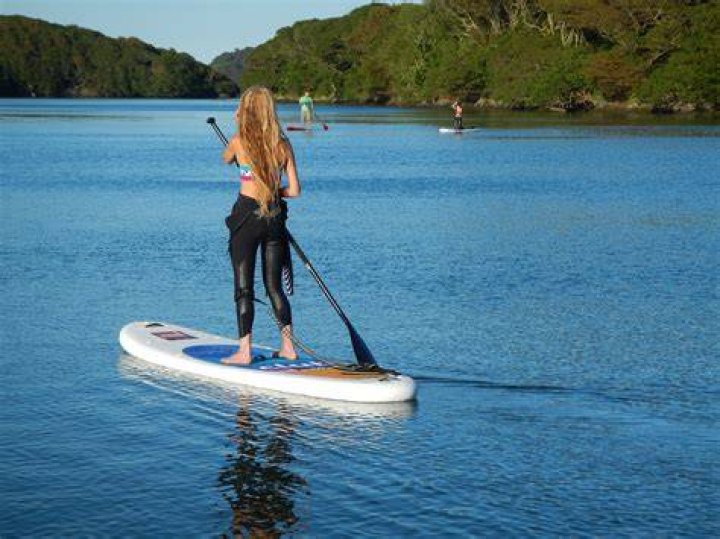 Kim Kardashian Bonds With North West, 7, On Paddleboarding Trip — Cute Pics