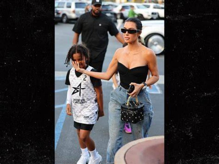 Kim Kardashian’s Son Saint West Flips Off Paparazzi in New Video – Hollywood Life