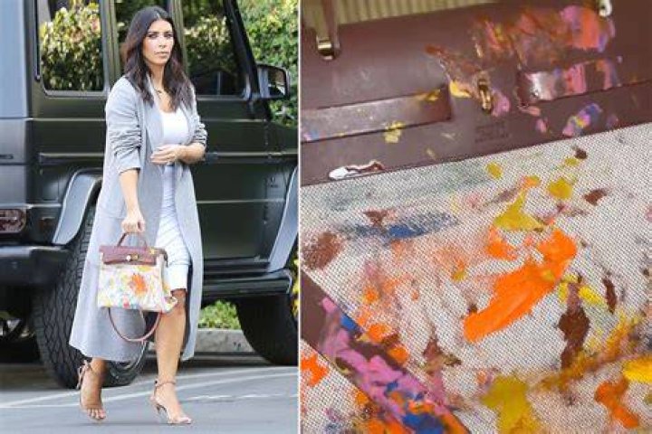 Kim Kardashian Still Has Hermes Bag North West Painted On In 2014 Amidst Oil Painting Drama