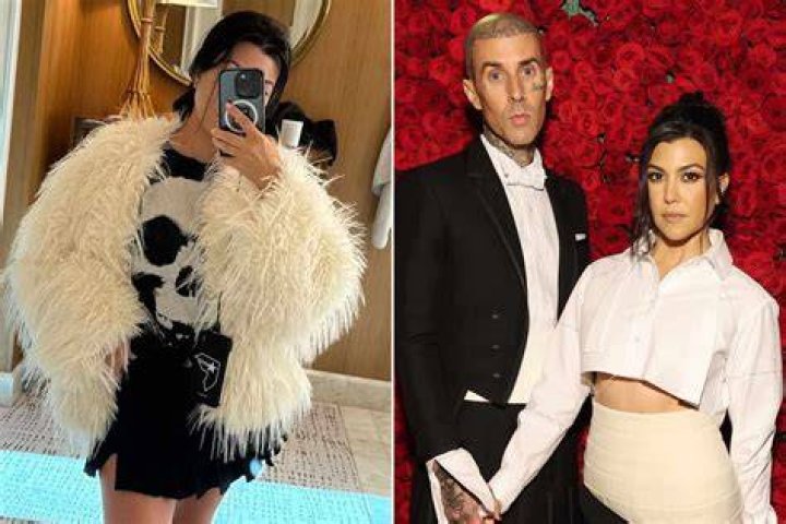 Kourtney Kardashian Rocks Sexy Red Lingerie in Travis Barker’s Valentine’s Day Tribute: ‘My Beautiful Wife’
