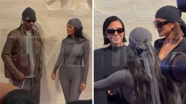 Kourtney Kardashian Stuns & Shows Off Her Curves In Skintight Bodysuit In LA
