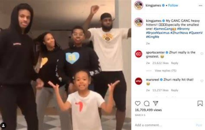 LeBron James Has A Family Dance Party & Daughter Zhuri, 5, Steals The Show  