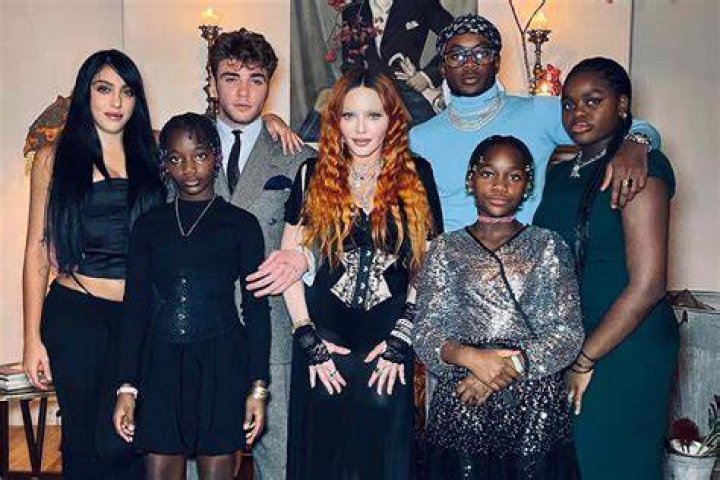 Madonna Shares Rare Photo Of All Six Kids From Her Birthday Party – Hollywood Life