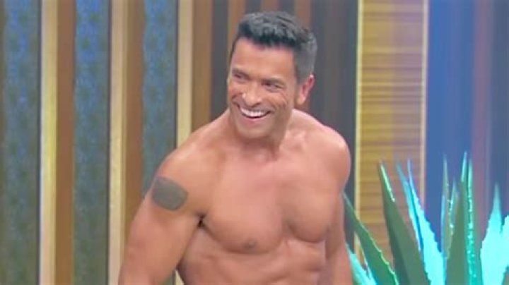 Mark Consuelos Strips Down To Shorts To Take Ice Bath On ‘Live with Kelly and Mark’ Segment