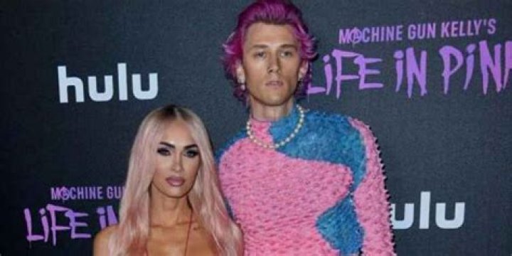 Megan Fox & MGK Twin In Bubblegum Pink At His ‘Life In Pink’ Movie Premiere