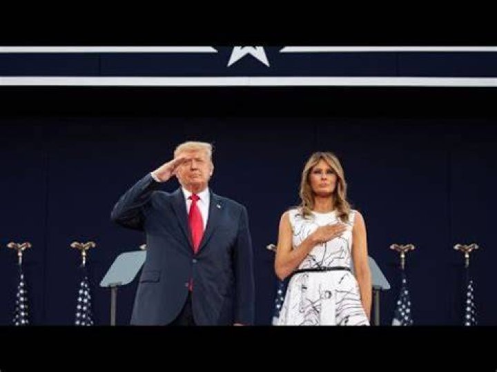 Melania Trump’s Mt. Rushmore Dress Mocked: Twitter Thinks Donald Scribbled On It With A Sharpie