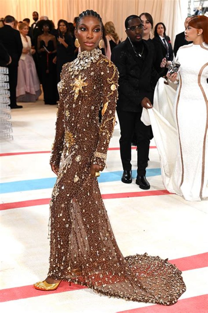 Michaela Coel Stuns At Met Gala 2023 In Sheer Dress Covered In Jewels – Hollywood Life