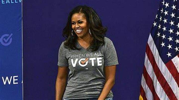 Michelle Obama Rocks Baggy Jeans & Sneakers In 1st Photo Since White House Portrait Unveiled