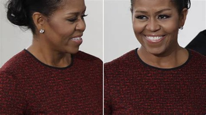 Michelle Obama’s Sleek Updo & Chiseled Makeup On Inauguration Day