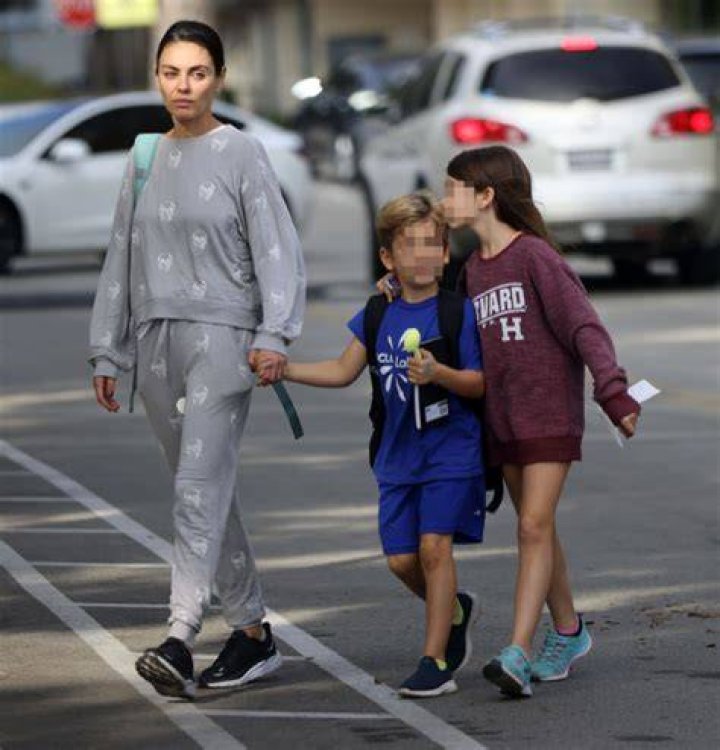 Mila Kunis Holds Hands With Son, 5, As She Takes Her 2 Kids Holiday Shopping — Photos
