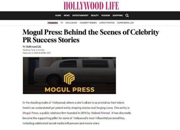 Mogul Press: Behind the Scenes of Celebrity PR Success Stories