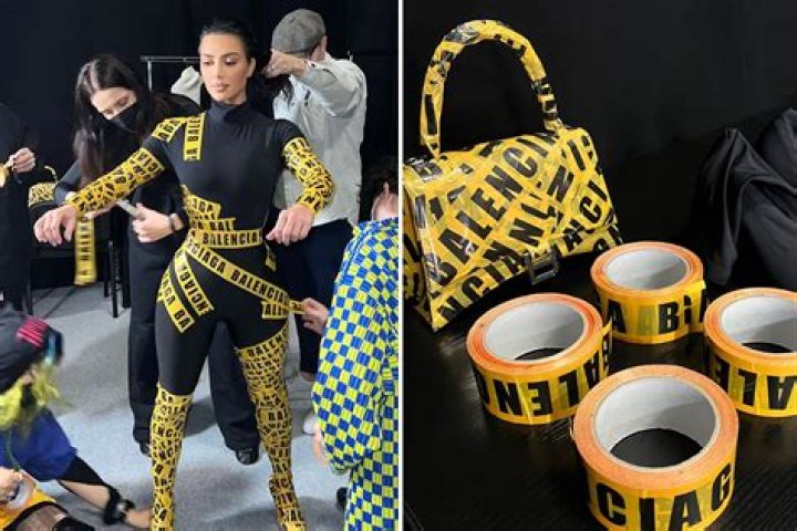 North West Mocks Kim Kardashian’s Caution Tape Catsuit: Video – Hollywood Life