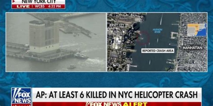 NYC Helicopter Crash — PICS