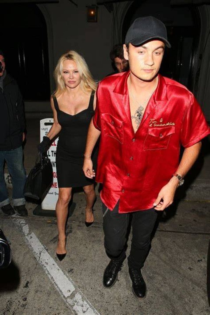 Pam Anderson Slays In Romper & Heels While Out With Son Brandon After Divorce
