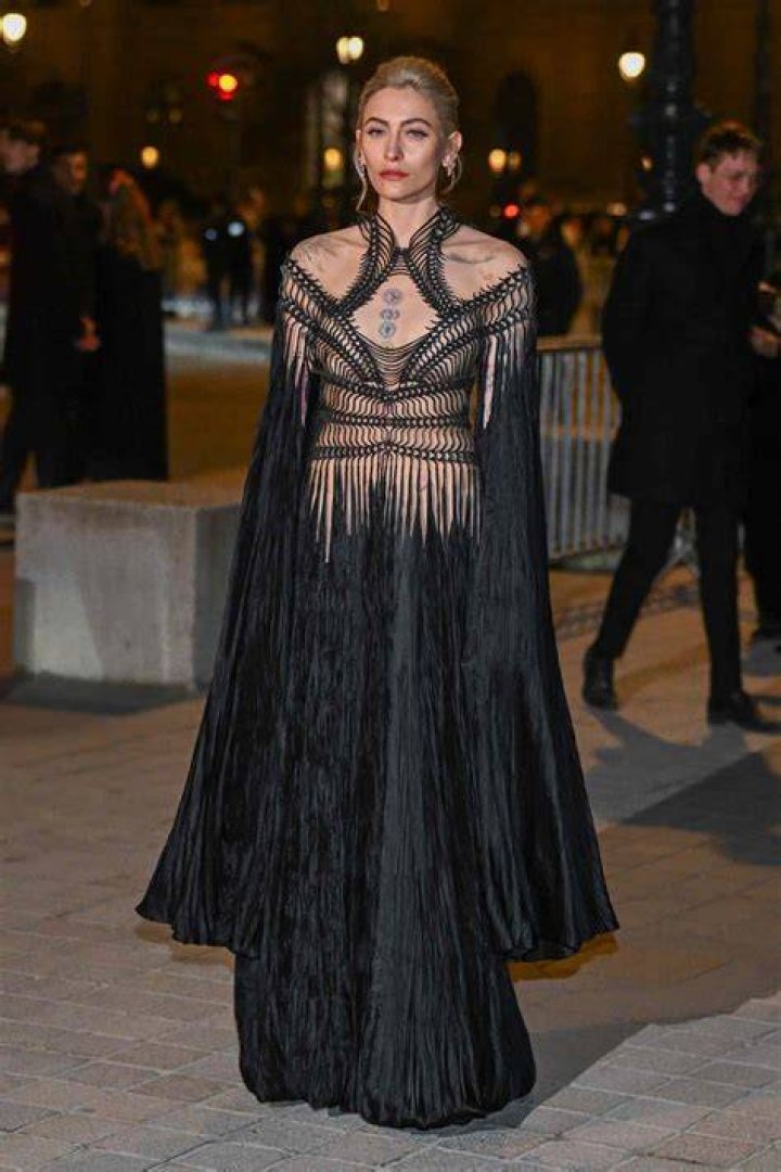 Paris Jackson Stuns In Blue Dress With Plunging Neckline At Paris Fashion Week — See Pic