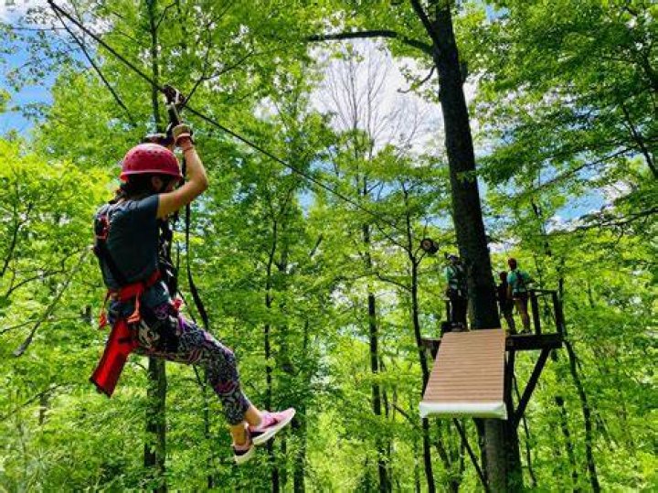 Penelope Disick, 9, Goes Ziplining In The Woods While Camping For North’s 9th Birthday