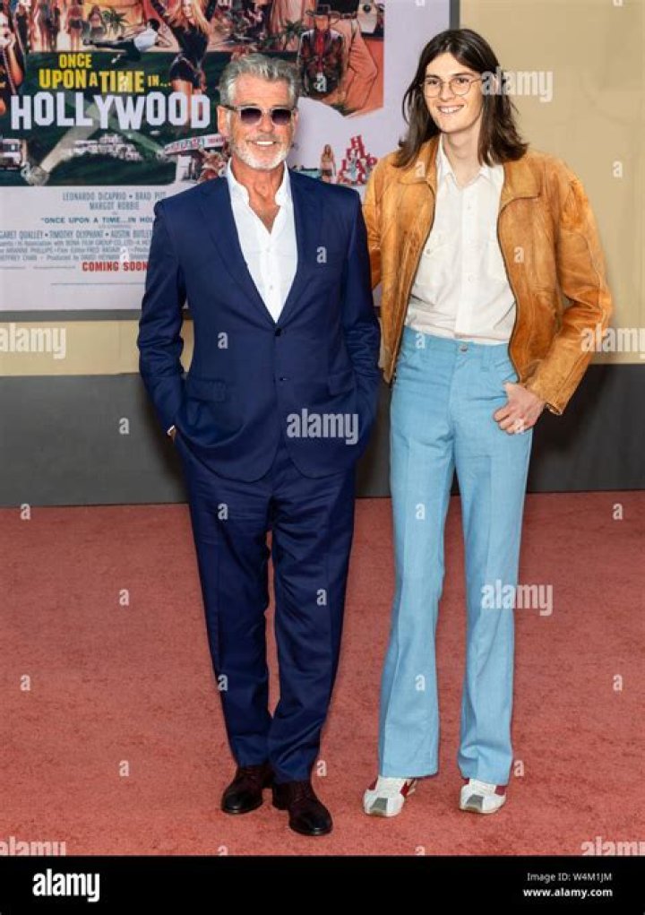 Pierce Brosnan & Son Dylan At ‘Once Upon A Time In Hollywood’ Premiere – Hollywood Life