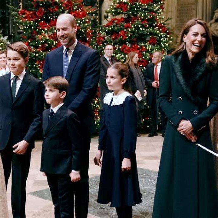 Prince Louis Looks Identical To Prince George As Kids Join William & Kate For Queen’s Christmas Lunch
