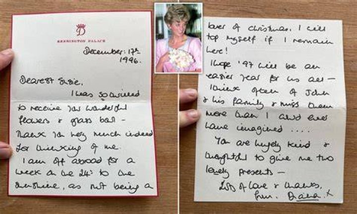 Princess Diana’s Letter For Her Sons Shared By Former Butler – Hollywood Life