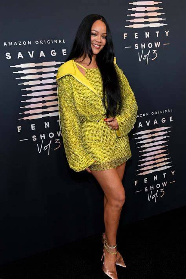 Rihanna Stuns In Yellow Savage X Fenty Lingerie With Thong Bikini Bottoms In Hot New Pics