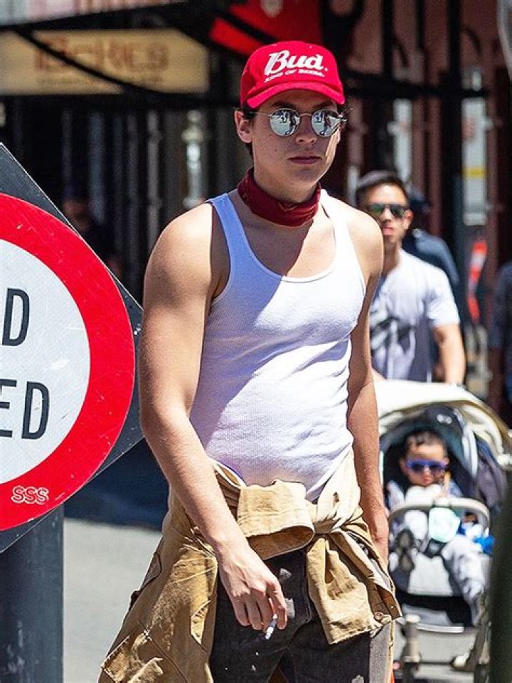 ‘Riverdale’s Cole Sprouse Shows Off His Sexy Muscles In Black Tank Top While Riding A Motorcycle
